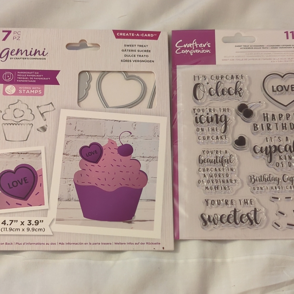 Crafters Companion Sweet Treat Stamps & Dies